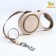 Roulette with a system of effective twisting a leash, 3 m, up to 15 kg, beige-green