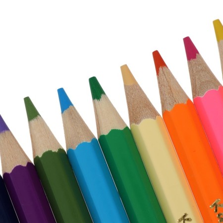 Pencils of 12 flowers "Kalyak-Malyak", hexagonal, short-3