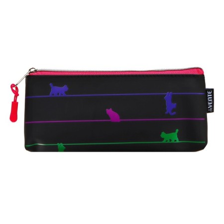 Penal soft, 1 compartment, 80 x 210 x 35 mm, voluminous, Devente, Neon Cat, silicone-1
