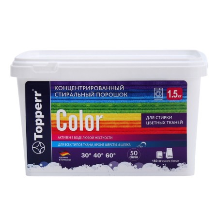 Topperr Color washing powder for colored fabrics, concentrate, 1.5 kg