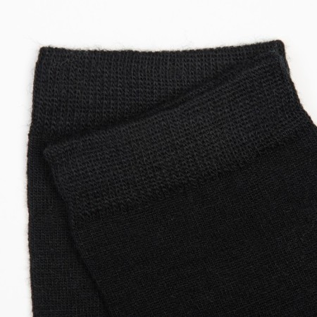 Men's socks of woolen "Super fine", black color, size 44-46-1