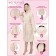 Children's robe with a hood, size 36, beige color