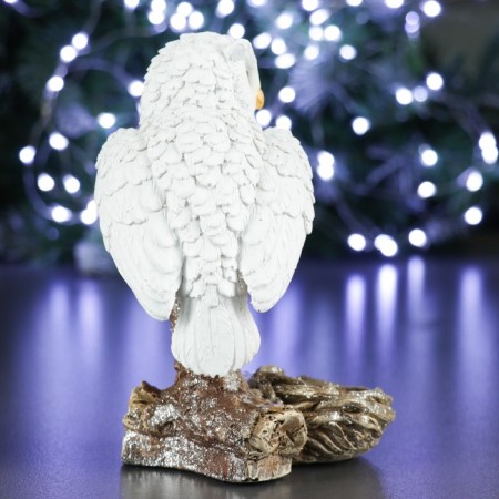 New Year's candlestick "Owl" 9x9x15cm-2