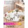 Grinding tablecloth "Tender watercolor", round, oxford, elastic band, size 120x120 cm, diameter 75-100 cm