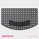 Rug of the groomed cellular share "Welcome", 43 × 73 cm, black color