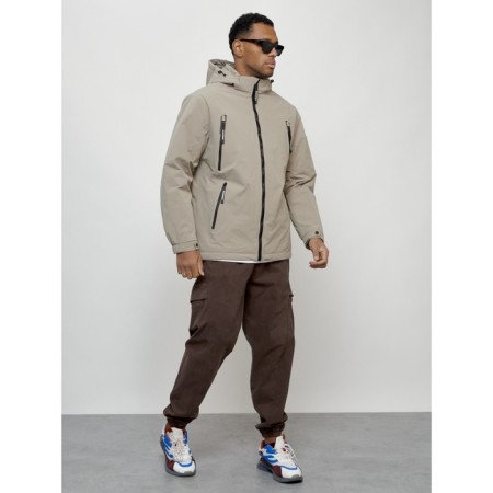 Male spring jacket, size 52, beige color-10