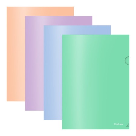 A4, 180 μm, Erichkrause "Matt Pastel Bloom", opaque, embossing "sand", mix