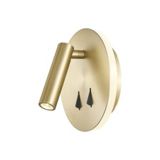 Wall lamp Mantra Cayman, Led, 210+410lm, 3000k, 110 mm, gold color