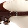 Muzzle of pressed leather adjustable, No. 1, DN 4.5 cm, ohm 13-20 cm, brown