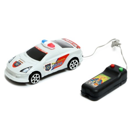 The Police machine, on remote control, works from batteries, mix-5