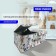 Storage box with Supra NWB-2501 lid, two-section, 30x50x20 cm