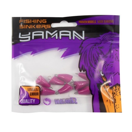 Cargo of a bullet-exentric stained collapsible Yaman 10 pcs., 8 g, purple-4