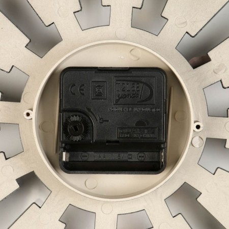 Wall clock, series: interior, discrete move, d-25 cm, aa, white-4