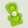 Double "Bear" for a bottle, 24.5 x 19 x 4 cm, green
