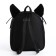 School textile backpack with ears on the hairpins "Anime", 27x23 cm, black/purple