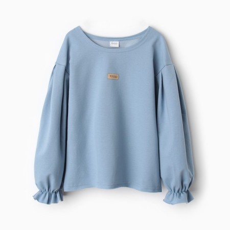 Джемпер для девочки MINAKU цвет голубой, рост 128 см-5