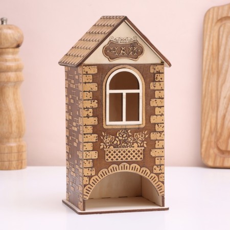 Tea house "Opener", 10x9x20 cm, birch bark
