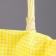 Wicker basket, 22 x 22 x 11 x 27 cm, yellow