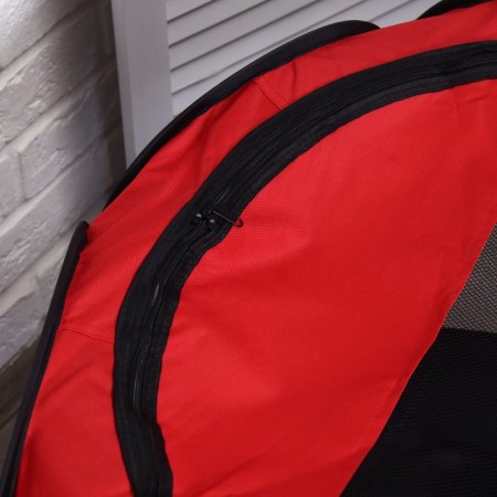 Animal aviary, tent, 8 walls, 90 x 55 cm, red-3