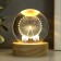 Souvenir Glass backlight "Ferris wheel" d = 6 cm stand wood, usb 6.5x6.5x7.5 cm