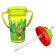 Baby chipper with silicone tube, 300 ml., With handles, green color
