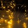 Garland "thread" 10 m dew, IP20, silver thread, 100 LED, yellow glow, 12 V