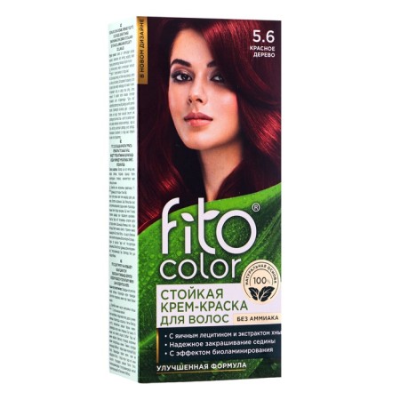 Persistent hair cream Fitocolor, tone red tree, 115 ml