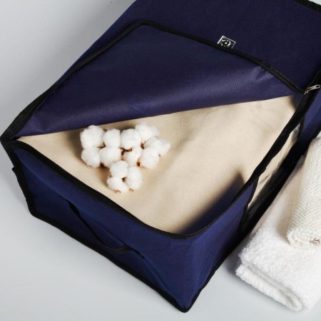 Organizer for storage, coffee for linen with PVC-fat "Men Style", 43 x 28.5 x 20 cm.-3