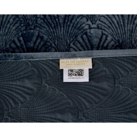 The bedspread with pillowcases Sofi de Marko "Rosalin", size 240x260 cm, 50x70 cm - 2 pcs, color anthracite-4