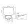 Shower seat Wasserkraft SS402, 350x330x50 mm, hinged, polypropylene, black