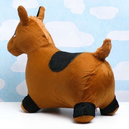 Toy - Children's "Horse" Rubber inflatable jumper, 50x27cm, in a case, brown-1