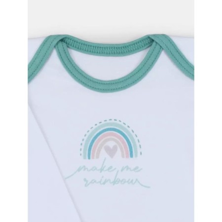 Body baby with a long sleeve Rant Rainbow, height 56 ​​cm, green color-3
