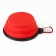 Silicone, folding bowl, 350 ml, 11 cm, red