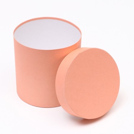 Set of round boxes 5 in 1 "paints", peach, 25 x 25 x 25 - 19 x 19 x 19 cm-10