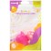 Silicone teether "for the front teeth", pink, with a cap, crumb I