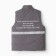 Warm vest for boys, gray color, height 116-122 cm