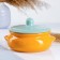 Ceramic pot of baking "Borisovsky" 0.7l / 15x9cm, rainbow mix