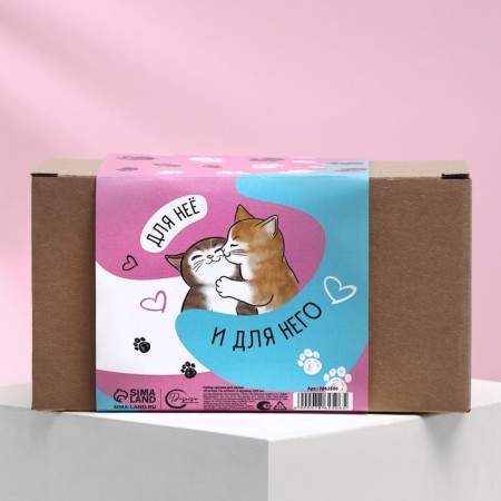 A set of mugs for two “I am a cat, you are a cat”, 2 circles, 320 ml-5