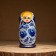Doll "gzhel", blue dress, 5 puppet, 15 cm