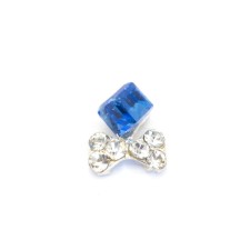 Metal fittings TNL “Ban with a blue cube”, 4 pcs