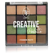 TF Creative Palette, tone 05, green-brown, 16 shades, 12 g