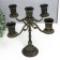Summary Metal for 5 candles "Raja" Bronze 22.5x23x23 cm