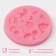 Mold Dolyana "for the newborn", silicone, d = 7.5 cm, pink color