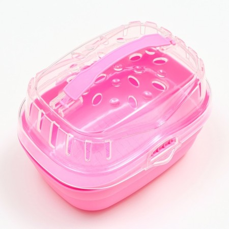 Carrying for rodents "Pijon", 23 x 16 x 15 cm, pink-3
