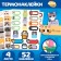Set of thermobok and stickers for clothing "Funny cats", 52 pcs