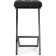 Harmain amauri metal/velor, black/black 35x36x64 cm