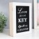 Klyuchnitsa tree 6 hooks "Love is the key to happiness" 20x5.3x26 cm