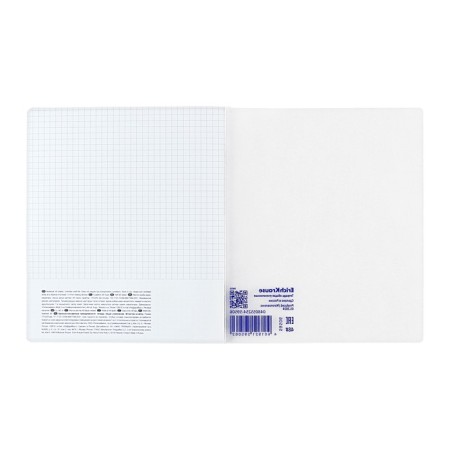 Subject notebook, 48 sheets, cage, algebra Erichkrause "Chaos", plastic cover silk-screen cover, OFSET BELICT 100%, information block-8