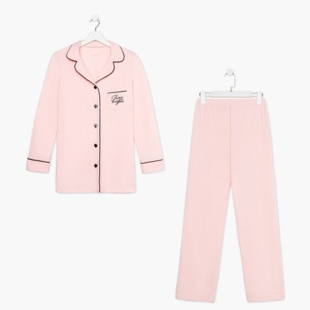 Female pajamas (shirt and trousers) Kaftan Shine p. 40-42, pink-5