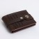 Male purse on a magnet, brown color
